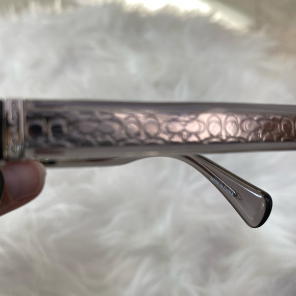 New Coach Eyeglasses Frames 6083 5354 Black Grey Rectangular Full Rim 52-17-135 - Picture 7 of 8